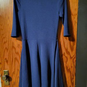 Navy 3/4 length dress